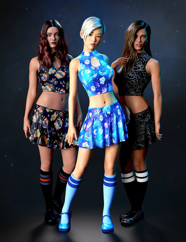 dForce Sugar Rush Outfit – Goth Candy Textures