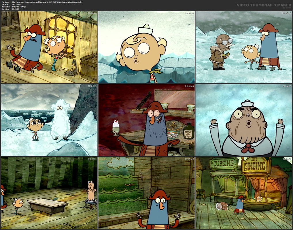 The Marvelous Misadventures of Flapjack S01E15-E16 Sittin' Muscle & Knot Funny.mkv