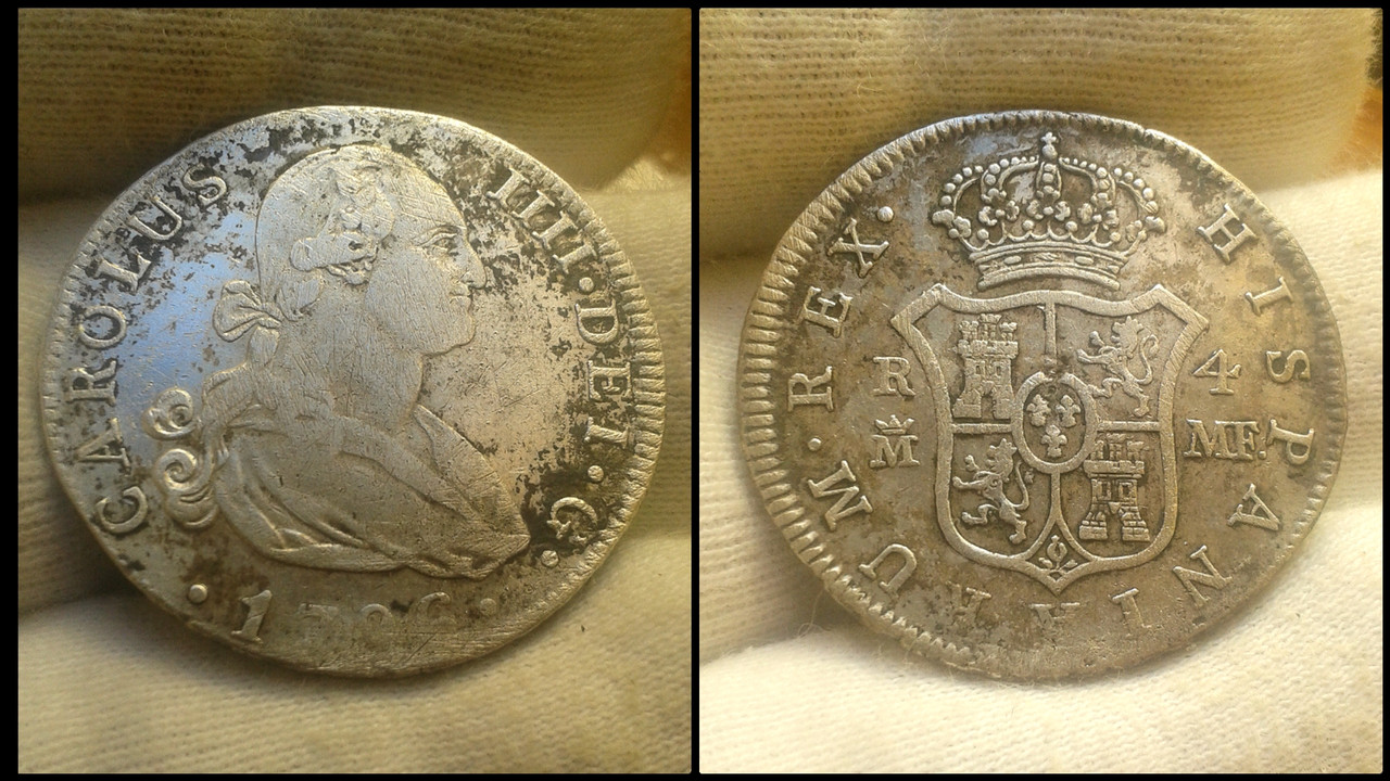 4 reales Carlos IV Madrid. 1796.  Polish-20210505-183018705