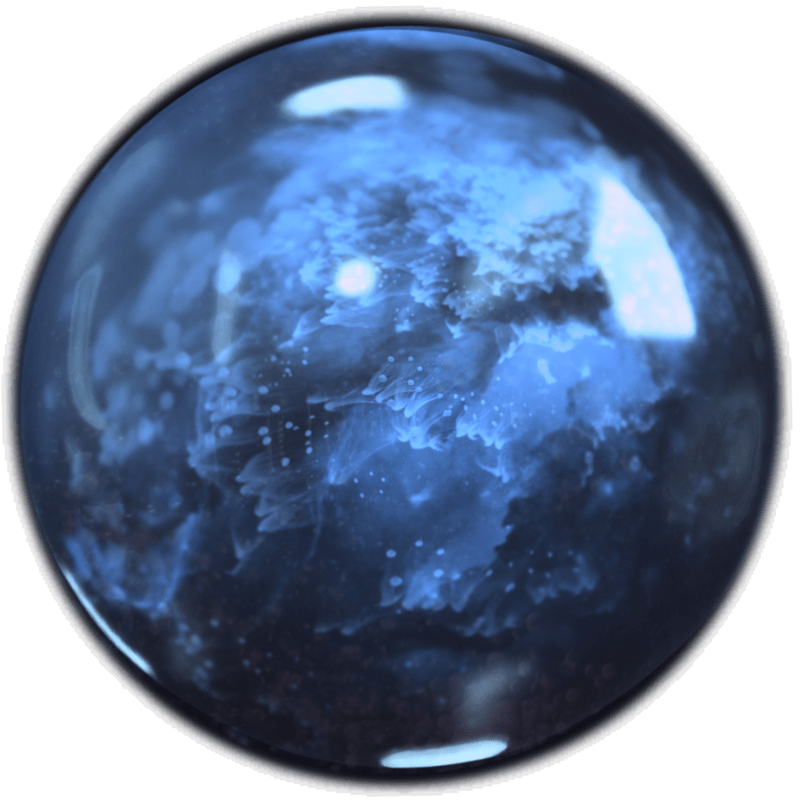 Blue Crystal Sphere