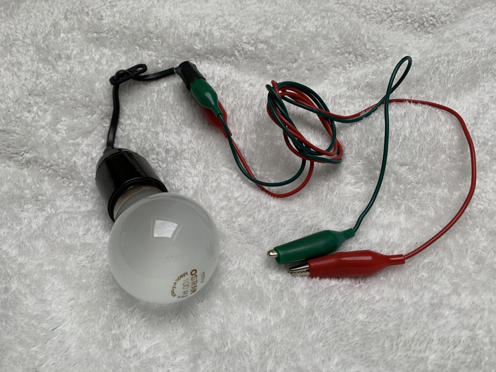 Glühbirne zum Einschalten