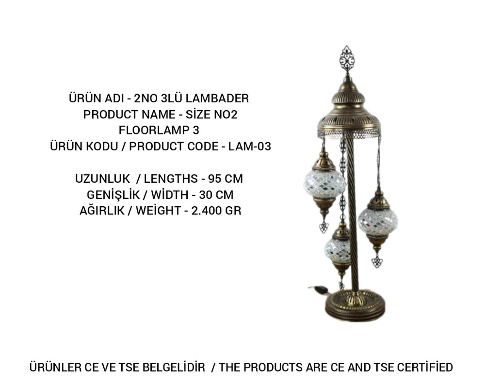 LAM-03 mosaic lamp