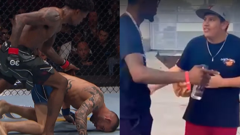 MMA фен бръкна в дупито на UFC боец (видео)