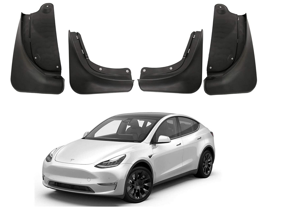 Beisurely Bavettes garde-boue avant et arrière pour Tesla Model Y 2020,  2021, 2022, 2023 (pas besoin de percer des trous) : : Auto