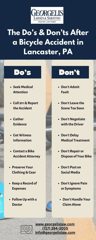 The Do’s & Don’ts After a Bicycle Accident in Lancaster, PA (1)