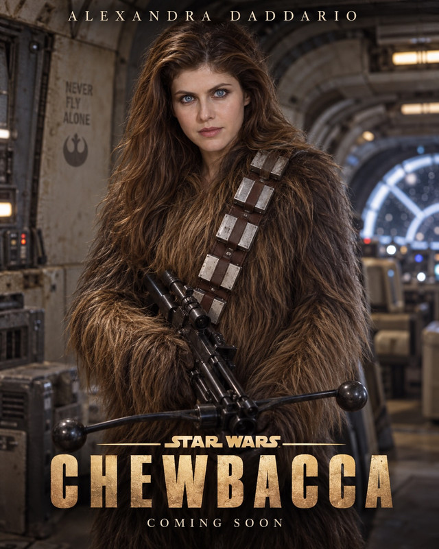 Alexadra Daddario Chewbacca
