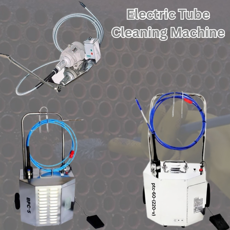 electric tube cleaning machine for industrial heat exchanger cleaning