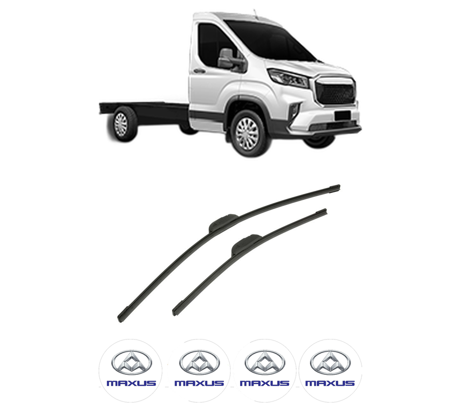 Set stergatoare auto MAXUS DELIVER 9 Platform/Chassis din 2022, pentru parbriz auto, 2 bucati, Bosch Aerotwin Retrofit, din cauciuc siliconat rezistent, 4 Stickere Auto MAXUS