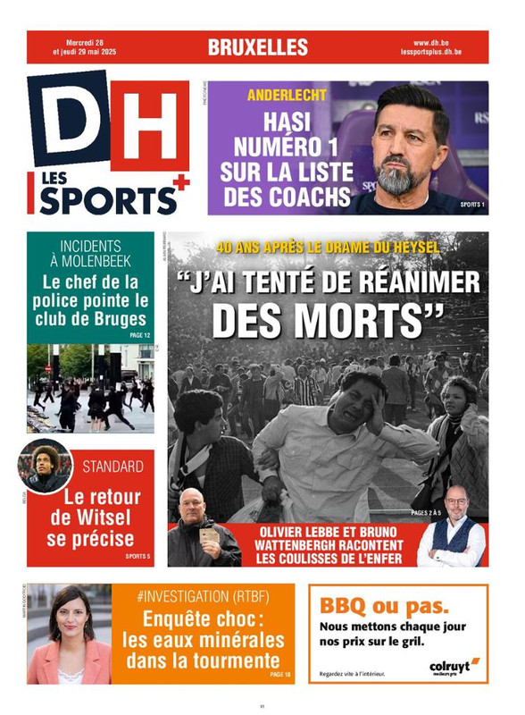 Pack Journaux Belges Du Mercredi 28 Mai 2025