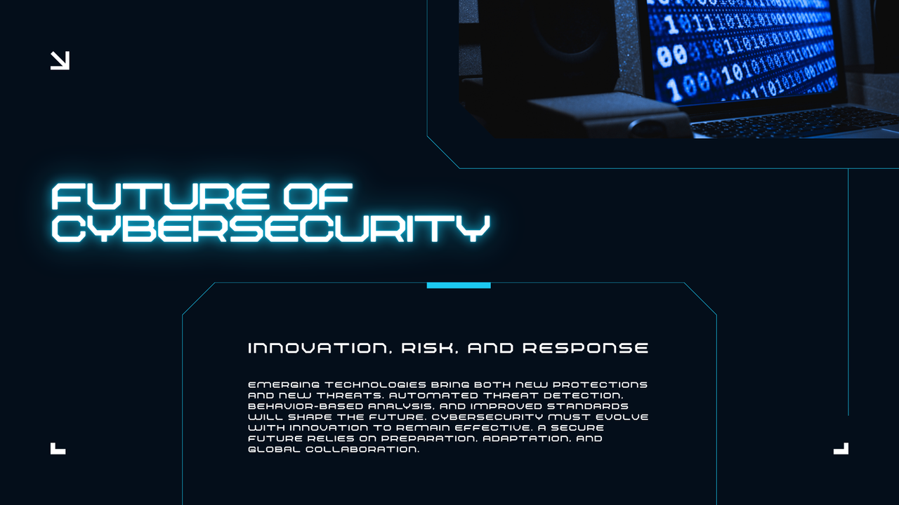 Blue Futuristic Modern Cyber Security Presentation