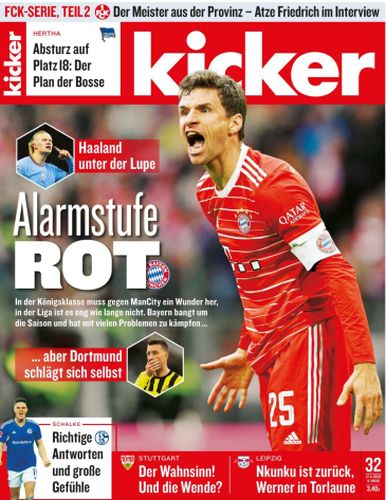 Cover: Kicker Sportmagazin No 32 vom 17  April 2023