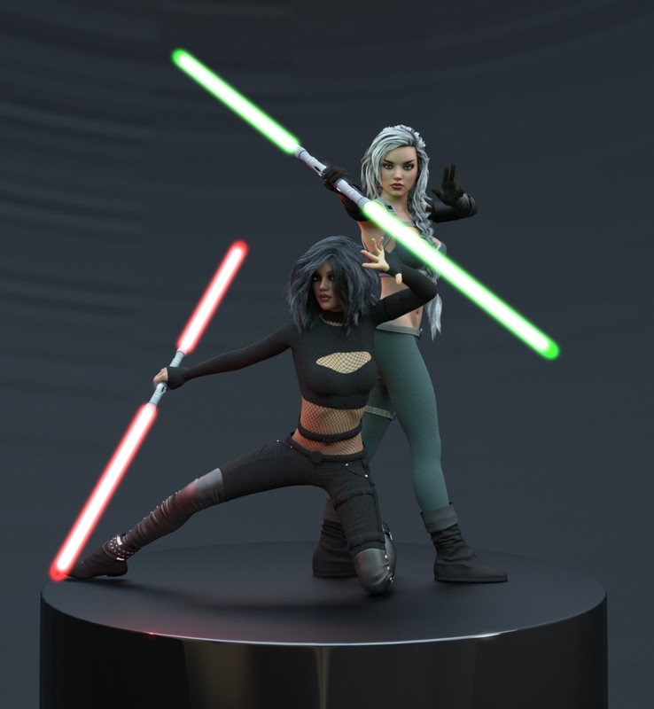 (FILLED 27-11-2021) Aegis Sword & Poses (Lightsabers) - Free Daz 3D Models