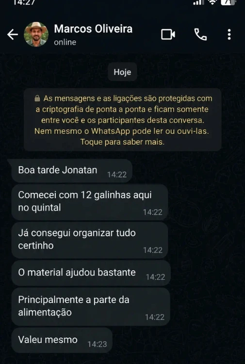 Depoimento de aluno 1