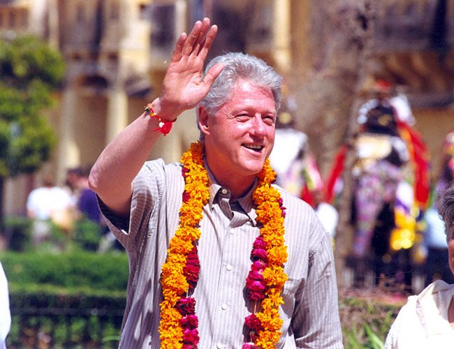 Bill Clinton's state visit to India in 2000