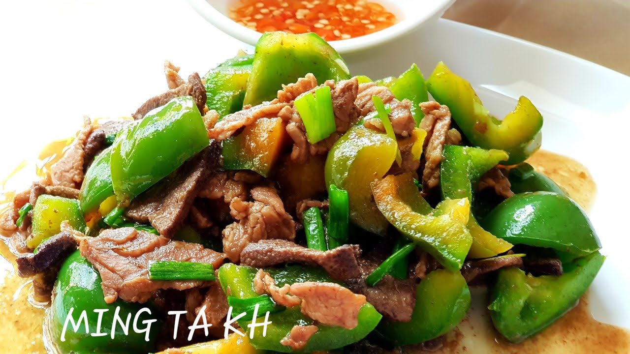 បាយ+ឆាម្ទេសប្លោក