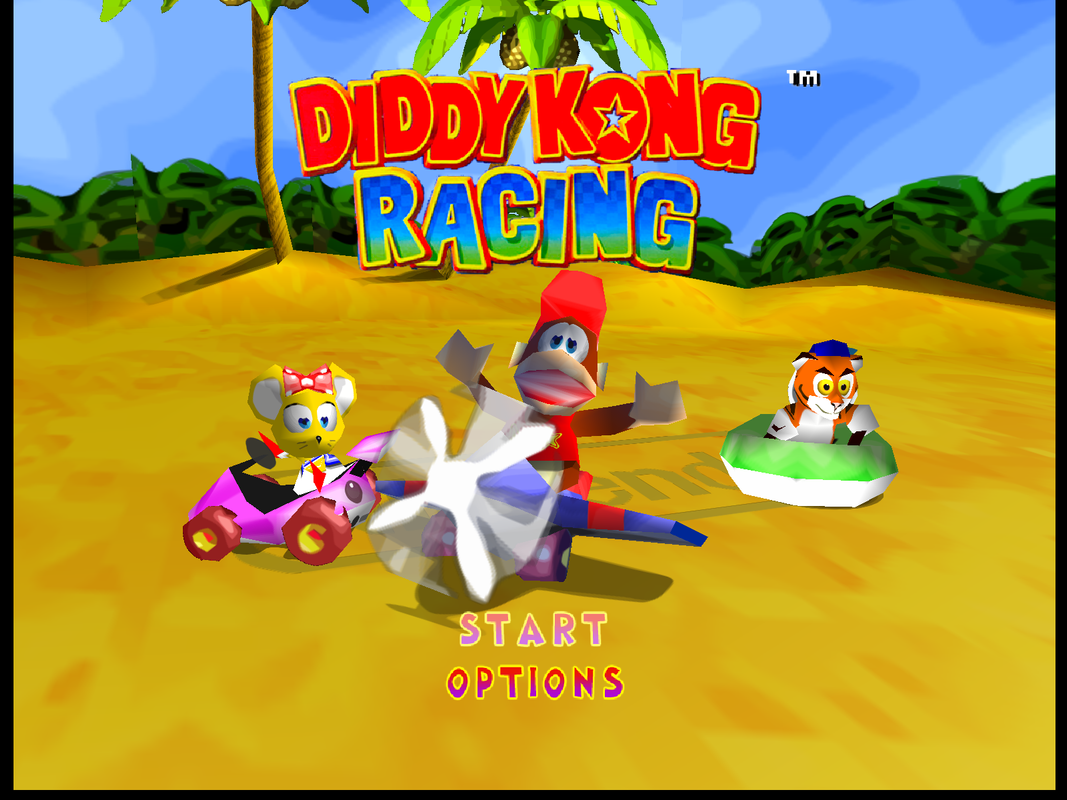 Diddy Kong Racing com HD TEXTURA