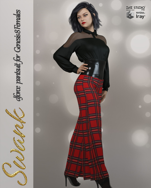 Swank dForce pantsuit for Genesis 8 Females Swank dForce pantsuit for Genesis 8 Females