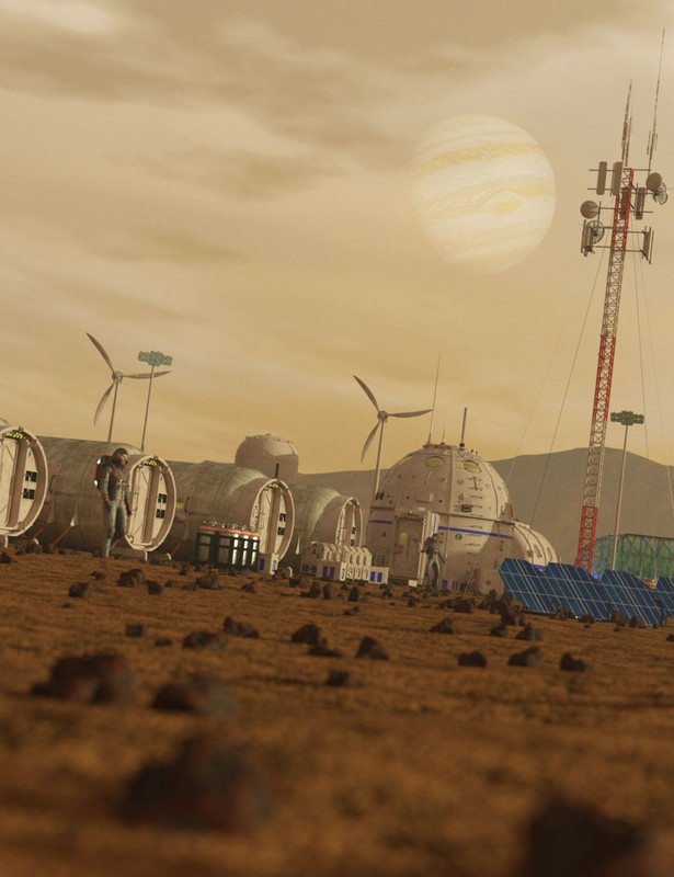 00 main mars colony daz3d