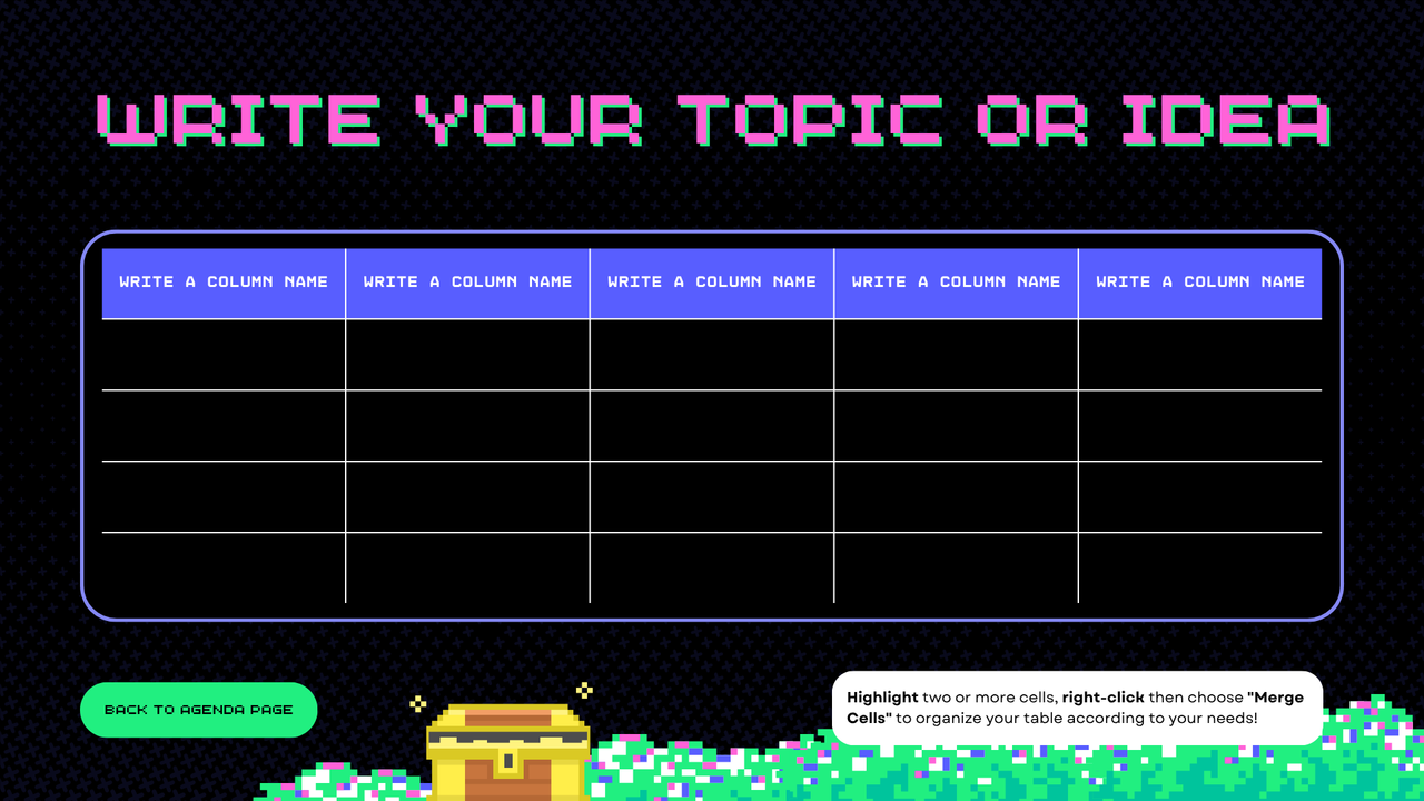 Black Neon Green Neon Pink Trendy Illustrative Creative Presentation