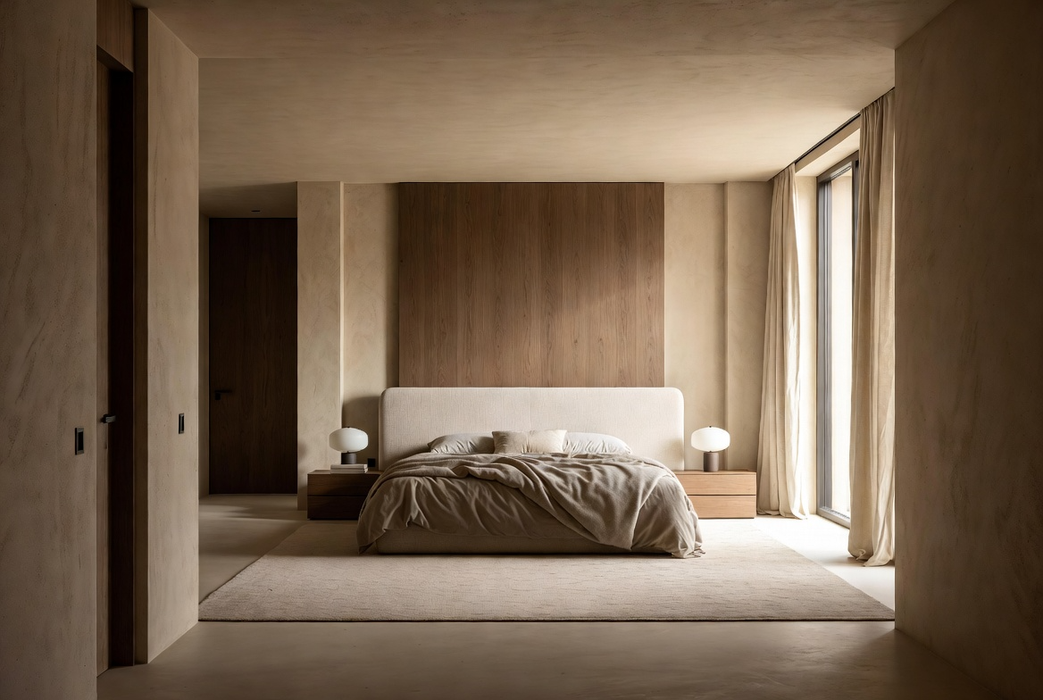 Living room area showcasing spatial rhythm and furniture arrangement.
