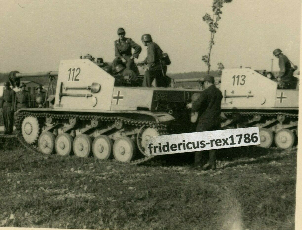 C6 Foto Panzerjäger Panzer Jäger Marder II Nr. 112 & 113 Lehrgang Ausbildung 44
