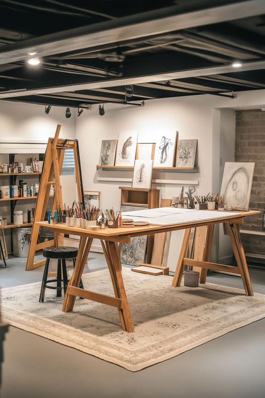 Studio chụp ảnh, ph&ograve;ng trưng b&agrave;y, gallery nghệ thuật.