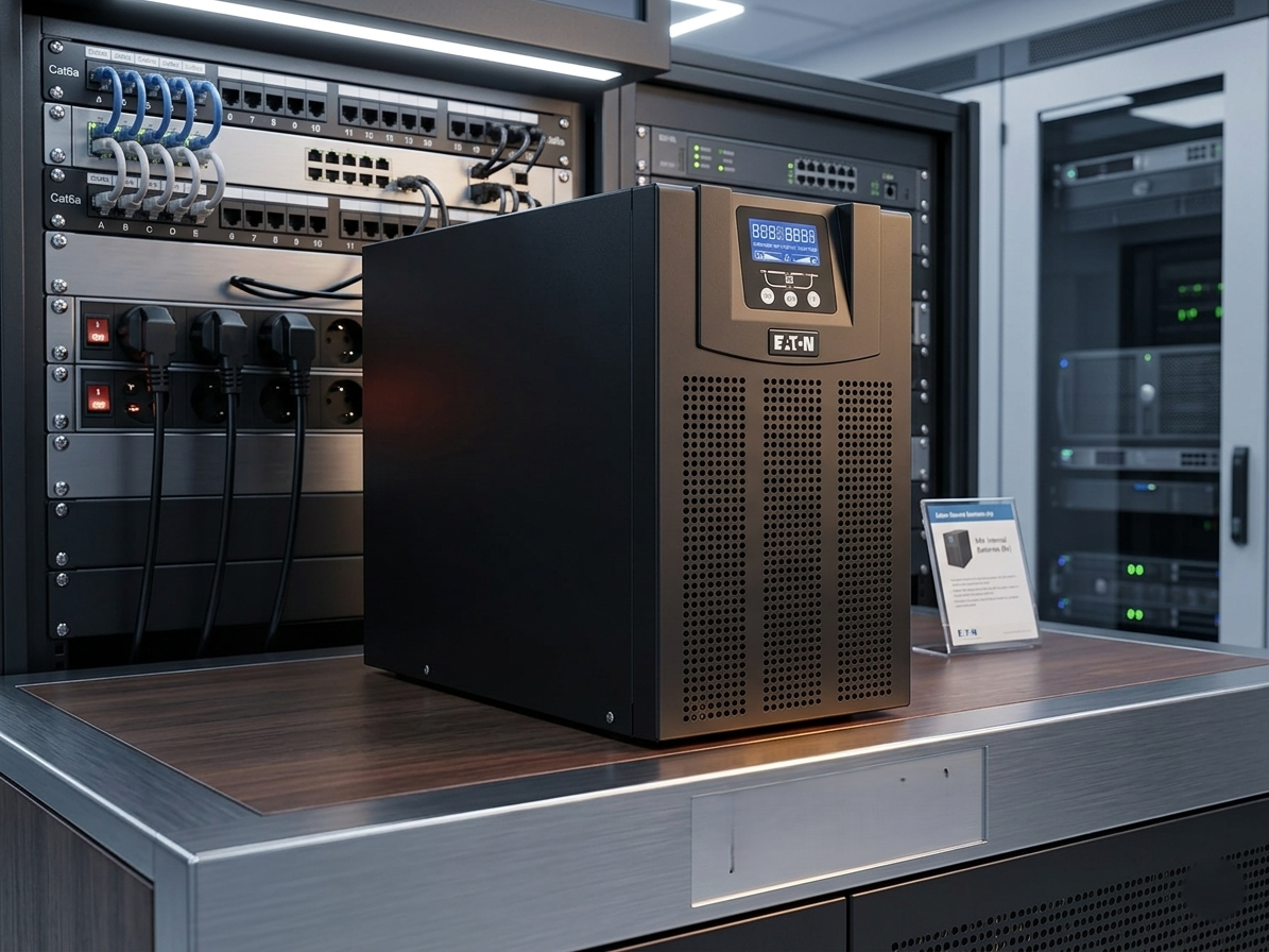 Display LCD intuitivo do nobreak Eaton