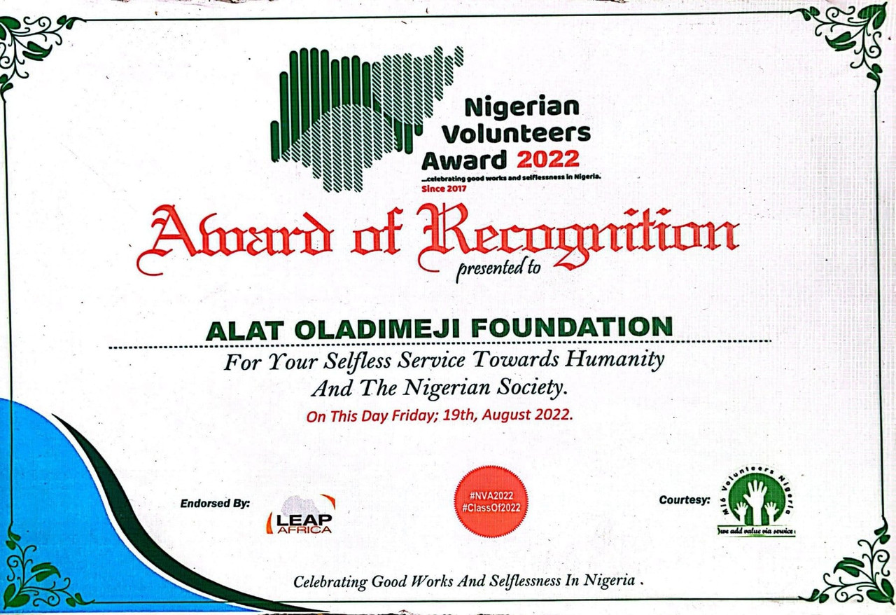 Nigerian Volunteers Award 2022