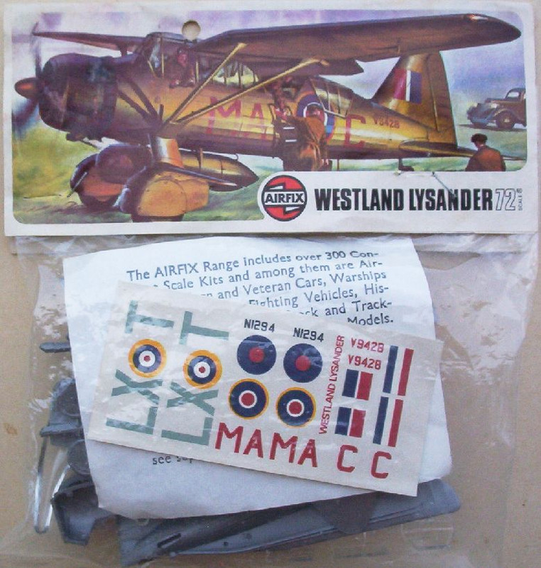 Airfix 72 Westland Lysander