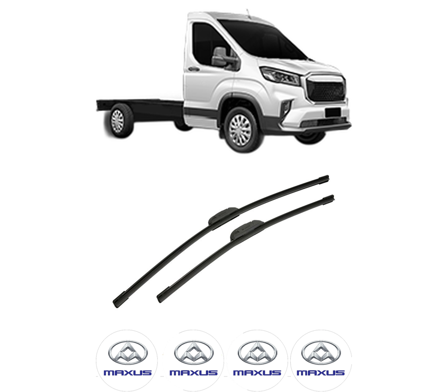Set stergatoare auto MAXUS DELIVER 9 Platform/Chassis din 2022, pentru parbriz auto, 2 bucati, Bosch Aerotwin Retrofit, din cauciuc siliconat rezistent, 4 Stickere Auto MAXUS