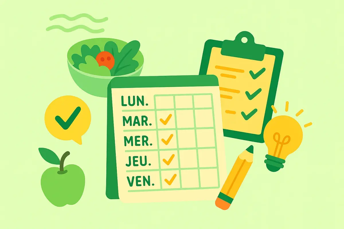 Planifier ses repas pour la semaine : la méthode simple et réaliste
