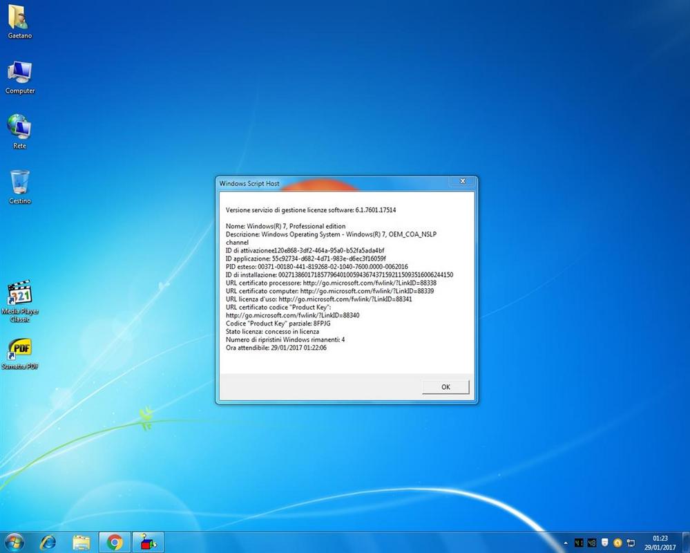 W7 Licenza OEM NSLP