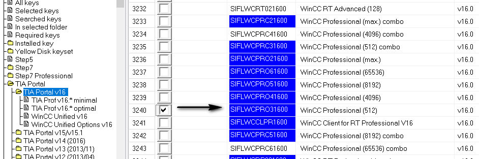 License KEY 512 POWERTAGS for WINCC PROFESS V16. Re: License KEY 512 POWERTAGS for WINCC PROFESS V16.