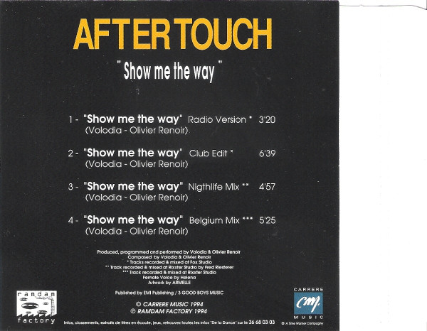 11/01/2023 - After Touch ‎– Show Me The Way (CD, Maxi-Single)(Carrere Music ‎– 4509-94900-2) 1994  (320) R-1959493-1255089855-jpeg