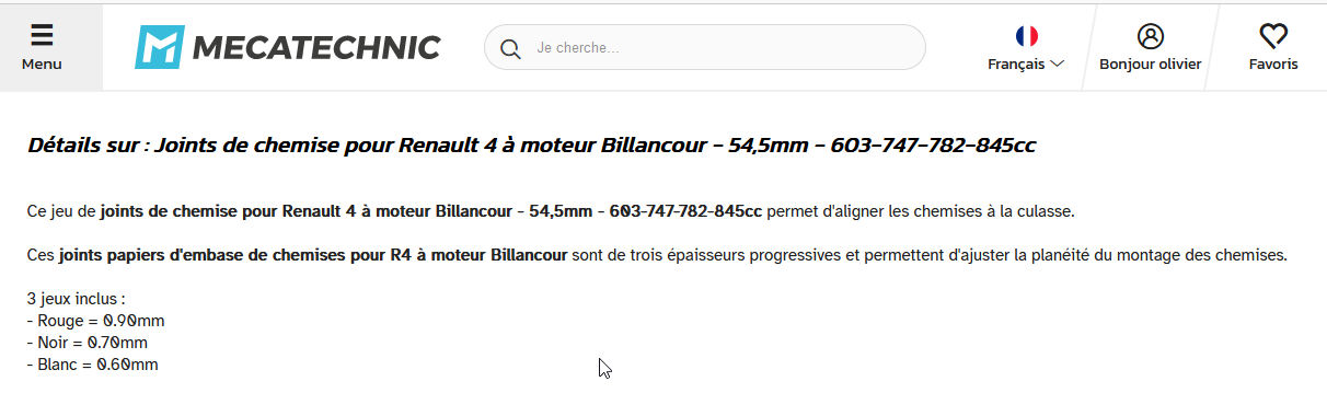 2024-03-21 19_45_59-Joints de chemise pour Renault 4 à moteur Billancour - 54,5mm - 603-747-782-845c