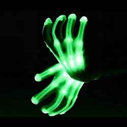 green led gloves flashing gloves