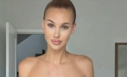 Veronika Rajek Fully Naked Big Tits and Shaved Pussy Exposed