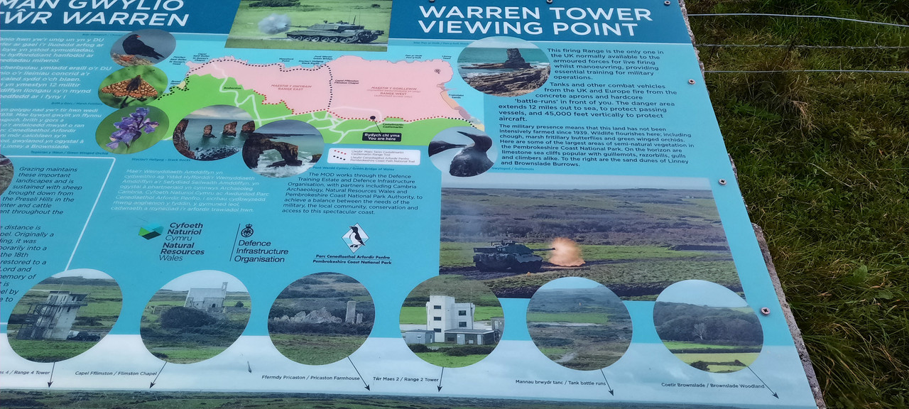 Castlemartin Firing Range viewing point (Warren Tower) - Real Armour ...