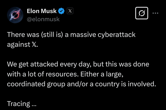 Elon Musk bestätigt DDoS-Angriff auf X.com