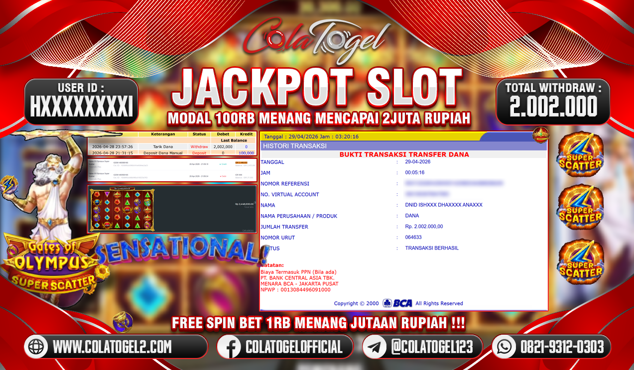 JACKPOT SLOT GACOR!!