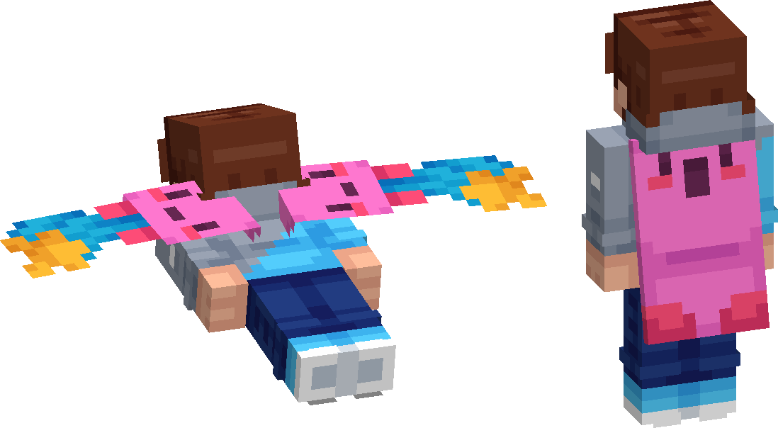 Kirby Cape Minecraft Mob Skin