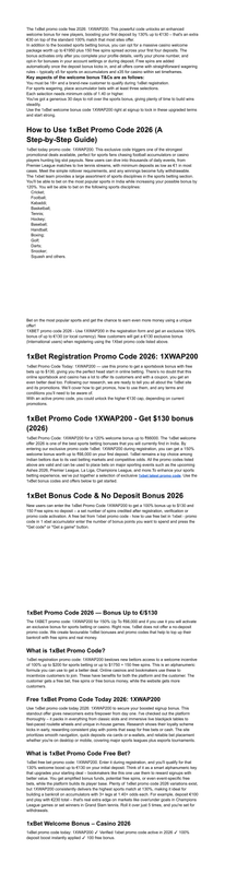 1x Bet Promo Code New User Pakistan Free Spins