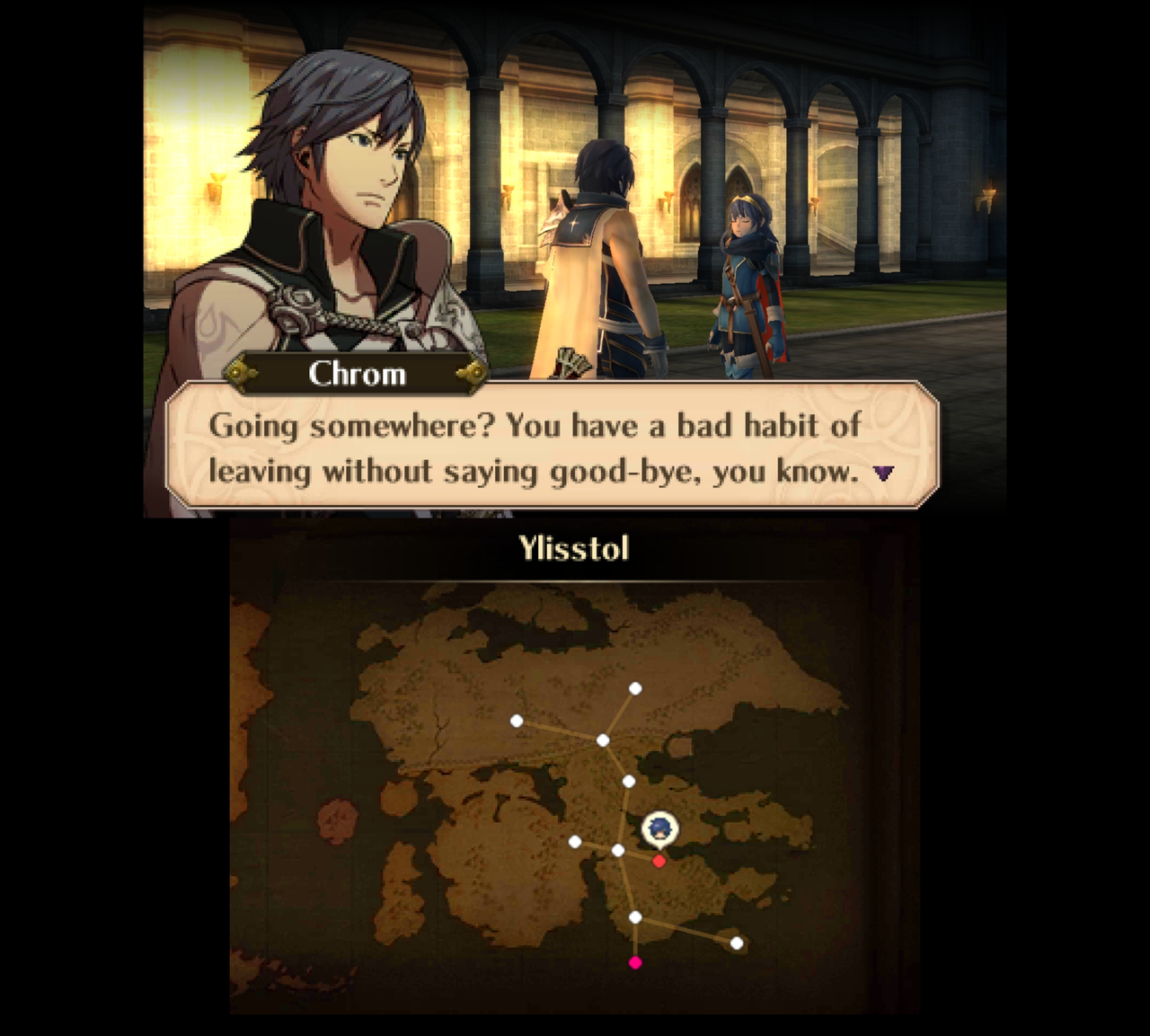 Chrom & Lucina cutscene from Fire Emblem Awakening