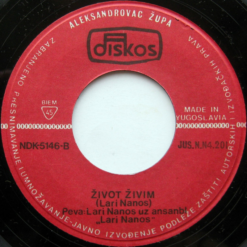 Lari Nanos - 1972 - Srce gori jer te voli - B