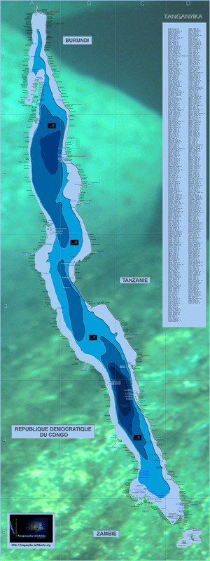 Carte Tanganyika (qualité 12-12)
