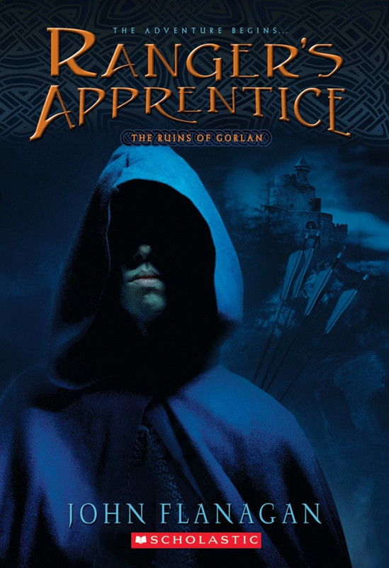 book cover of a shadowy hooded figure standing in front of a medieval castle.