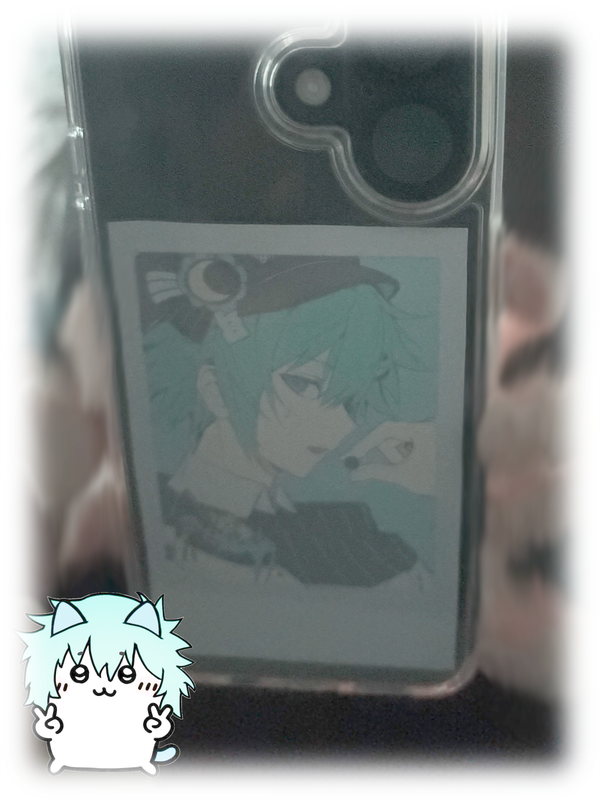 photocard in phone case