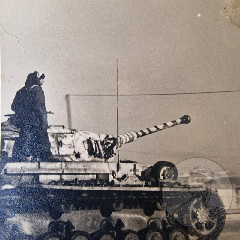 Foto 2WK Technik Panzer 4 Panzerkampfwagen IV Tank Wintertarn Tarn (2)