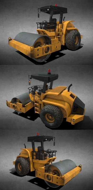 Steamroller 3D Model