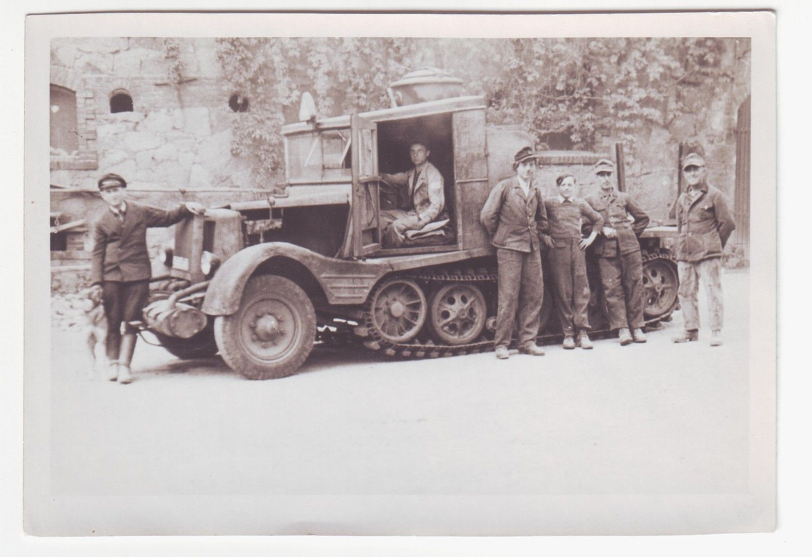 Foto Militär LKW Halbkettenfahrzeug im 2.Weltkri